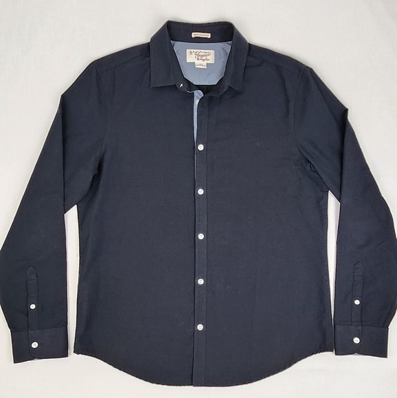 Original Penguin Heritage Slim Dark Blue Button Down Dress Shirt - Picture 1 of 5